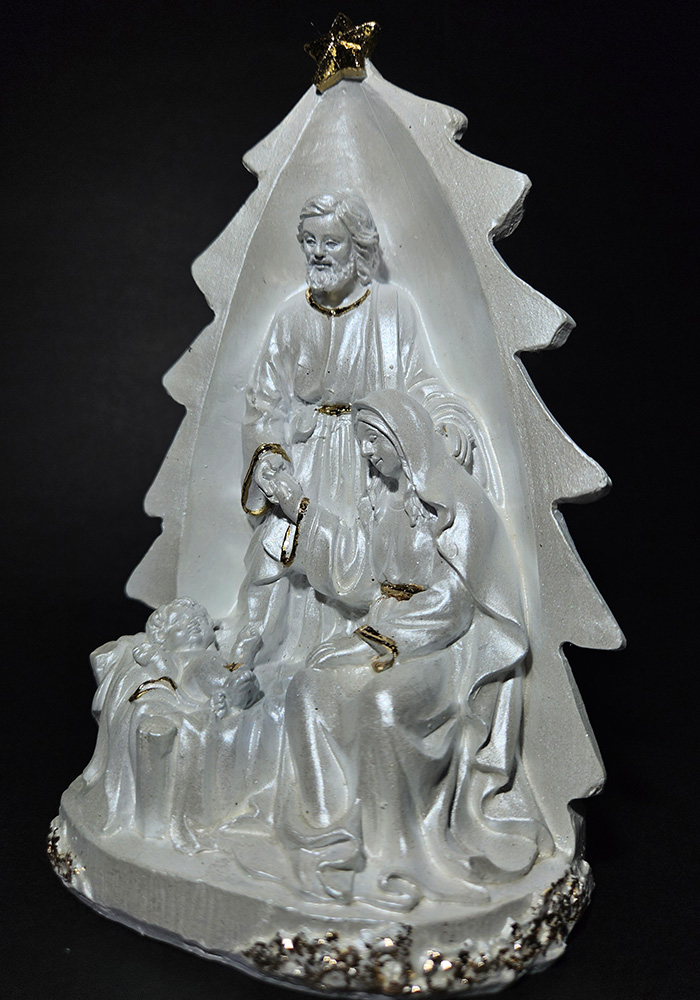 Escultura Nacimiento en Árbol Navideño