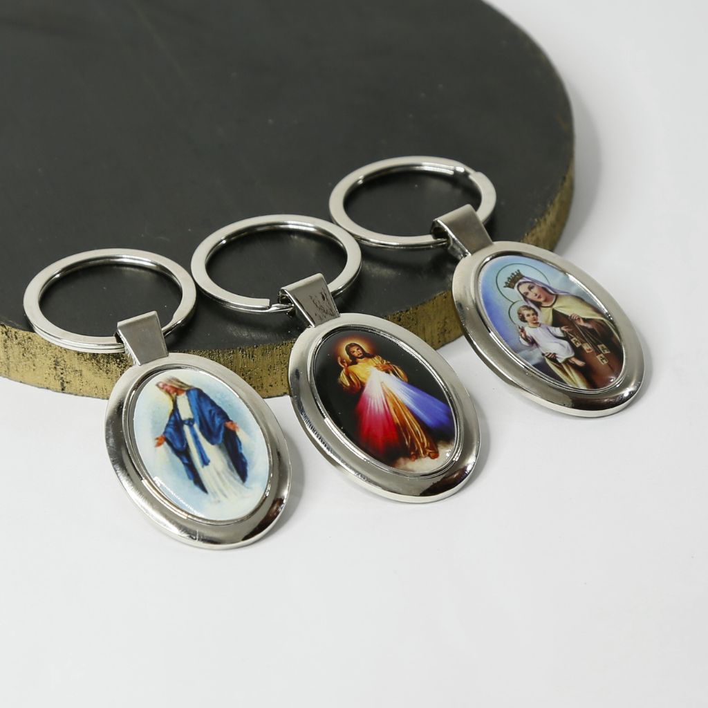 Llavero en Acero con Advocaciones