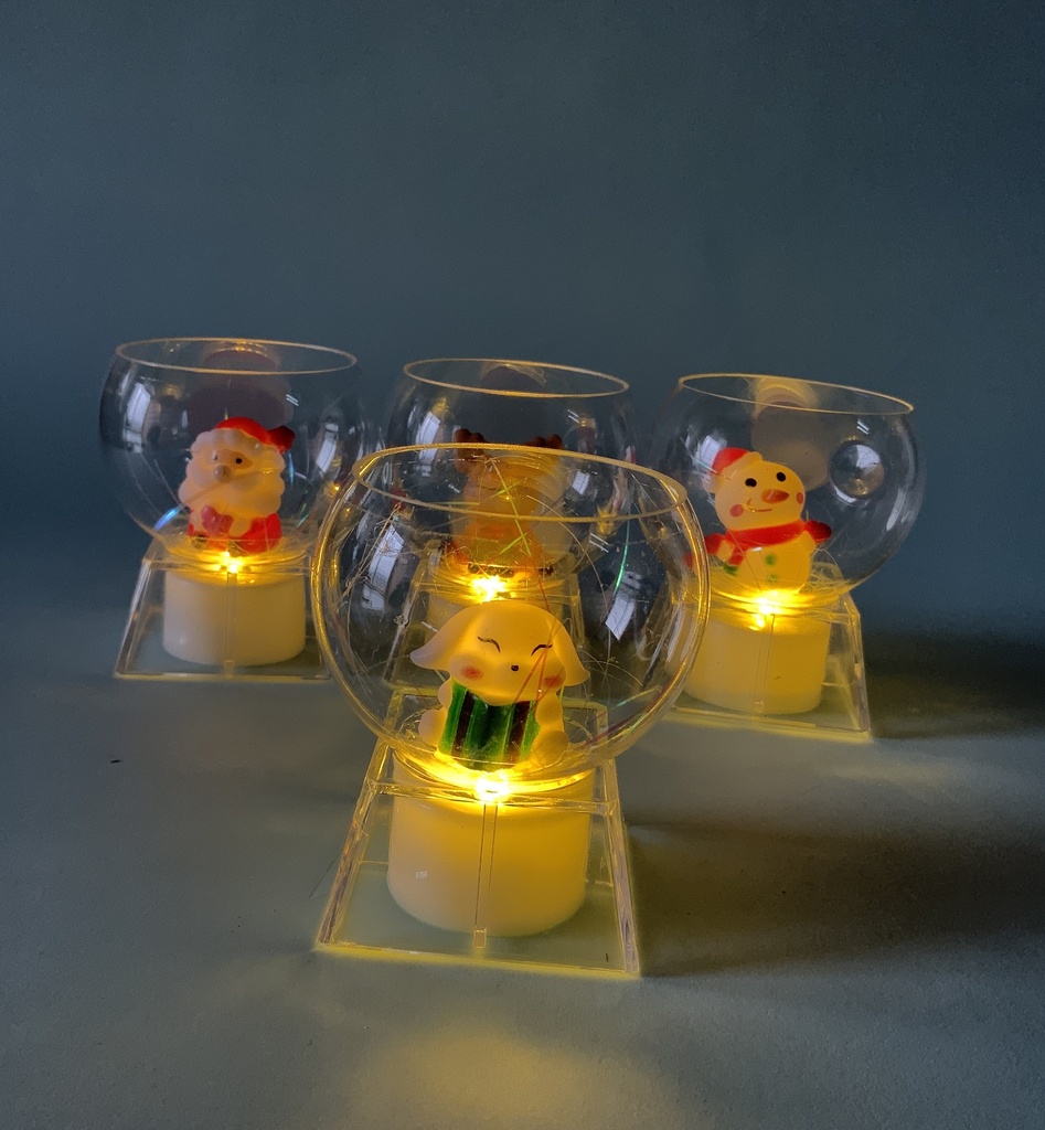 Esferas LED Acrílicas Navideñas 8,5cm