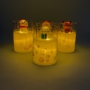 Velas LED Navideñas con Figura 10cm