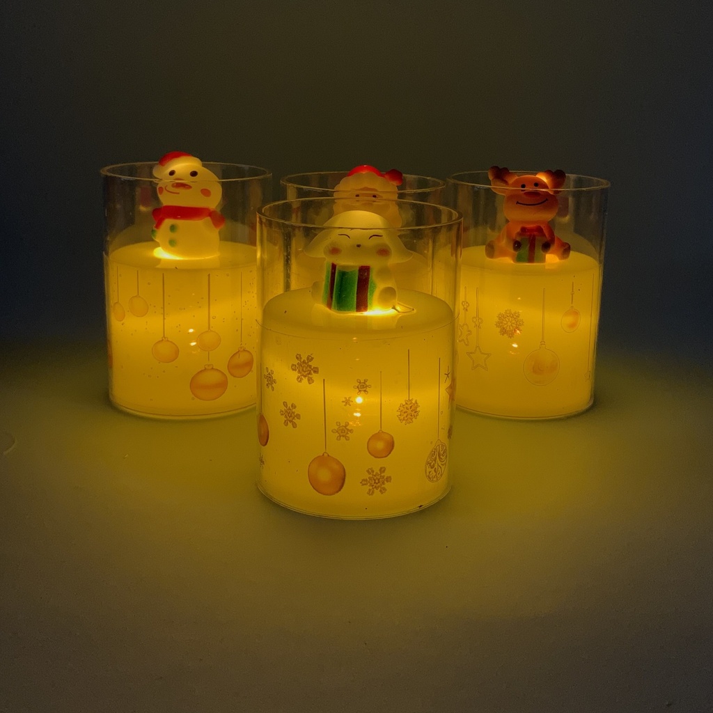 Velas LED Navideñas con Figura 11,5cm