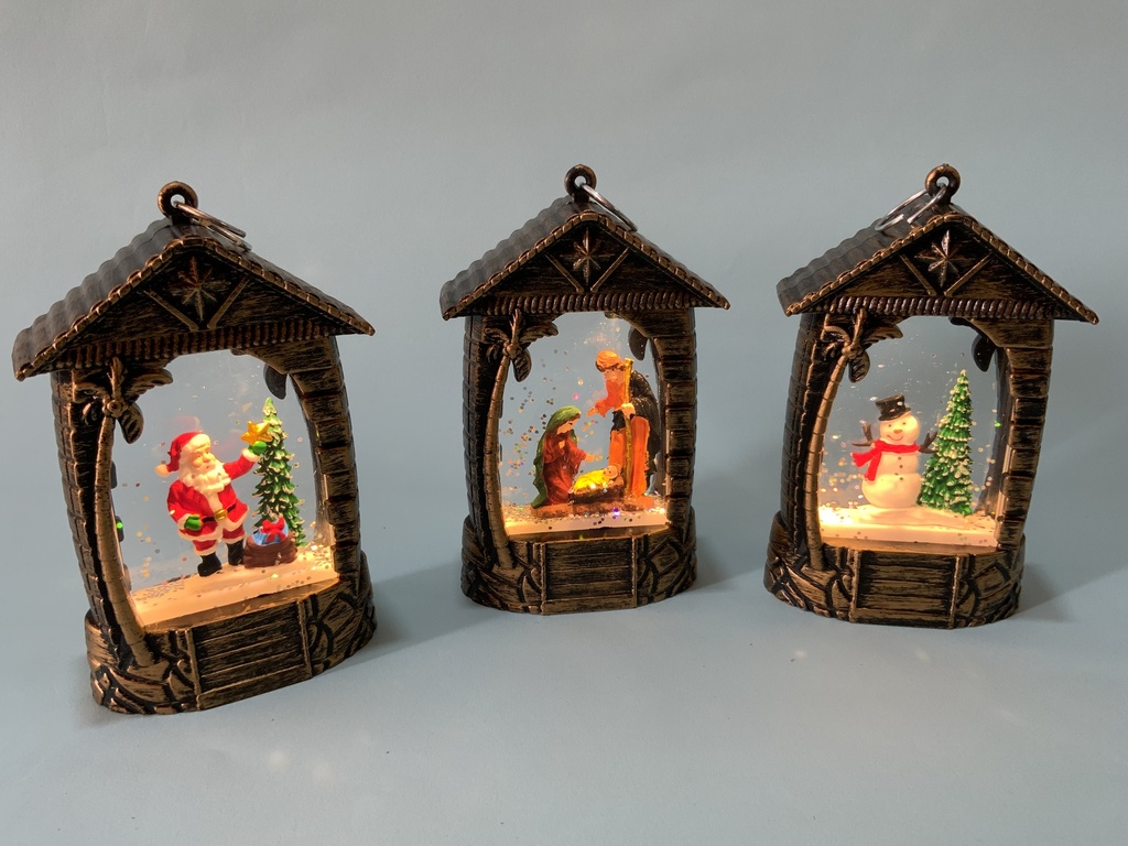 Faroles Hogareños de Navidad 12cm.