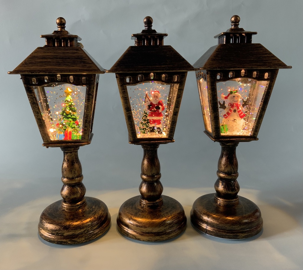 Farole de Calle Navideño Bronce 22cm