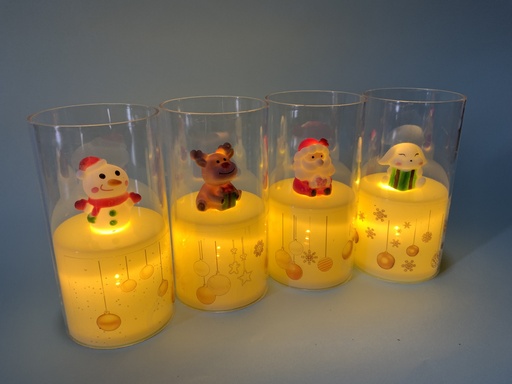 [DC.004] Velas LED Navideñas con Figura 11,5cm